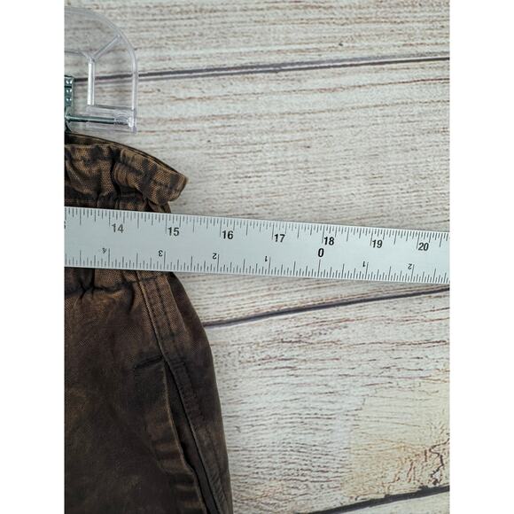 Oli & Hali Mineral Washed High Waist Pleated Barrel Pants Womens L Brown - Picture 11 of 14